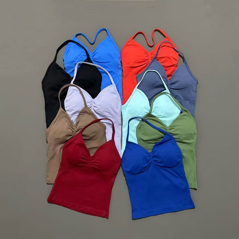Yoga Mat For Fitness - 여성용 짐 스포츠 탑 심리스 요가