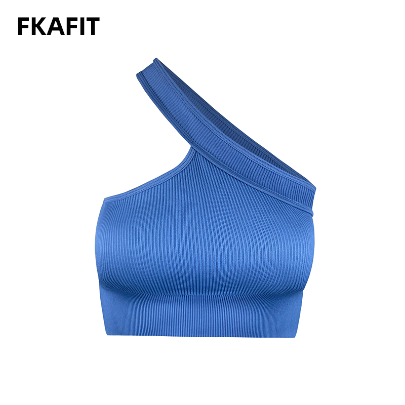 여자의 자른 된 요가 브래지어 섹시 한 어깨 스포츠 브 - Yoga Mat For Fitness 리뷰 및 가격