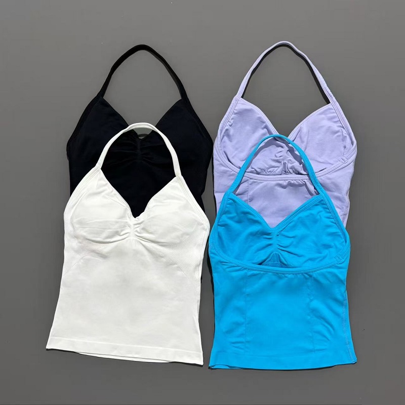 여성용 짐 스포츠 탑 심리스 요가 탱크 탈부착 가능한  - Yoga Mat For Fitness 리뷰 및 가격